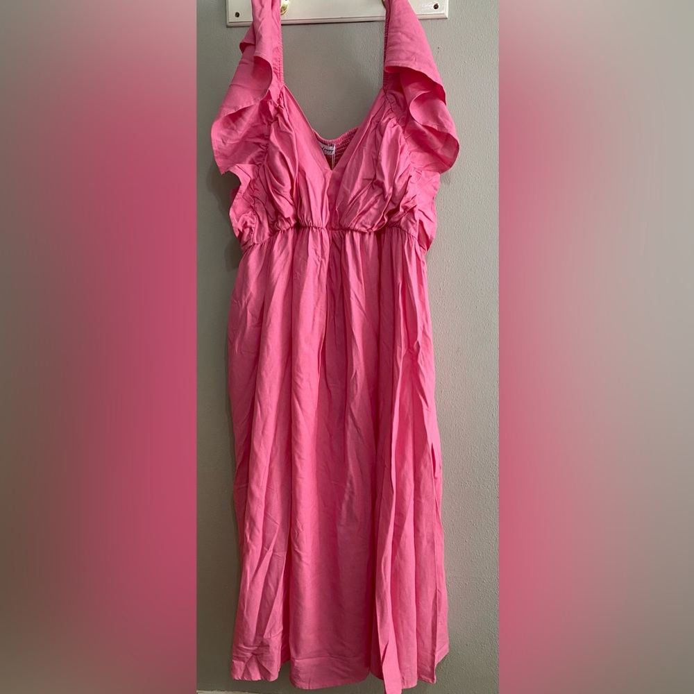 Proud Poppy Pink Sleeveless Dress
